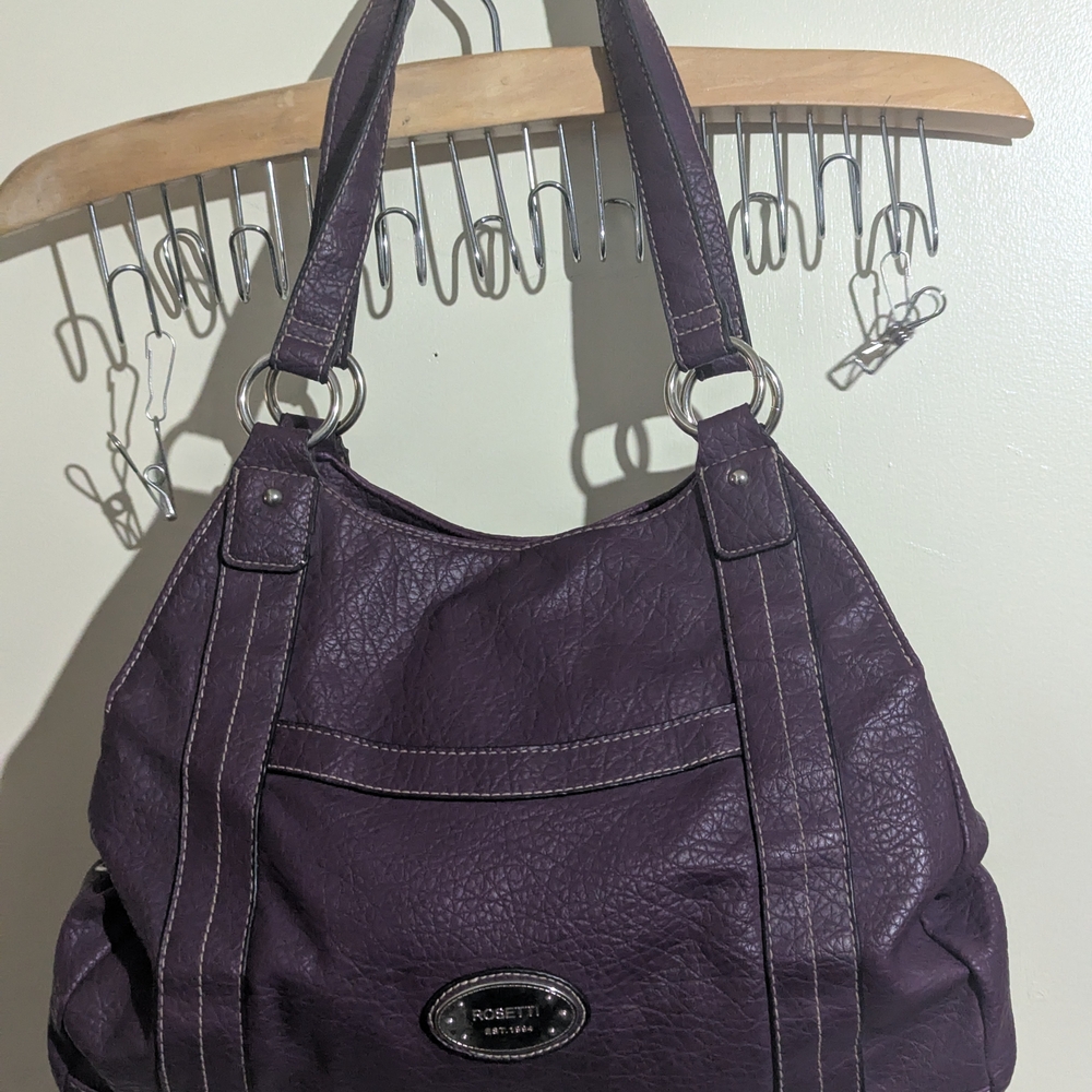 Roberta Bridal Deep Purple Shoulder Bag